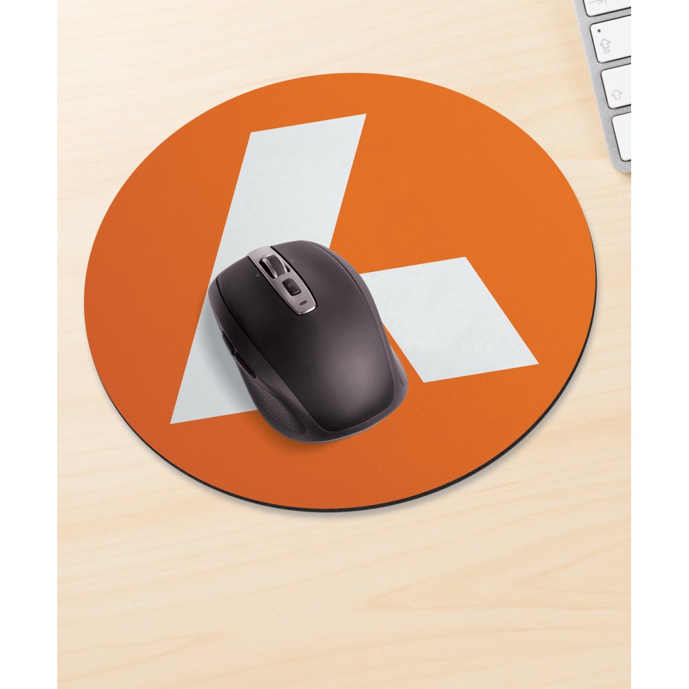 Round Recycled Mouse Mat Logo Branded Round Recycled Mouse Mat Logo Branded