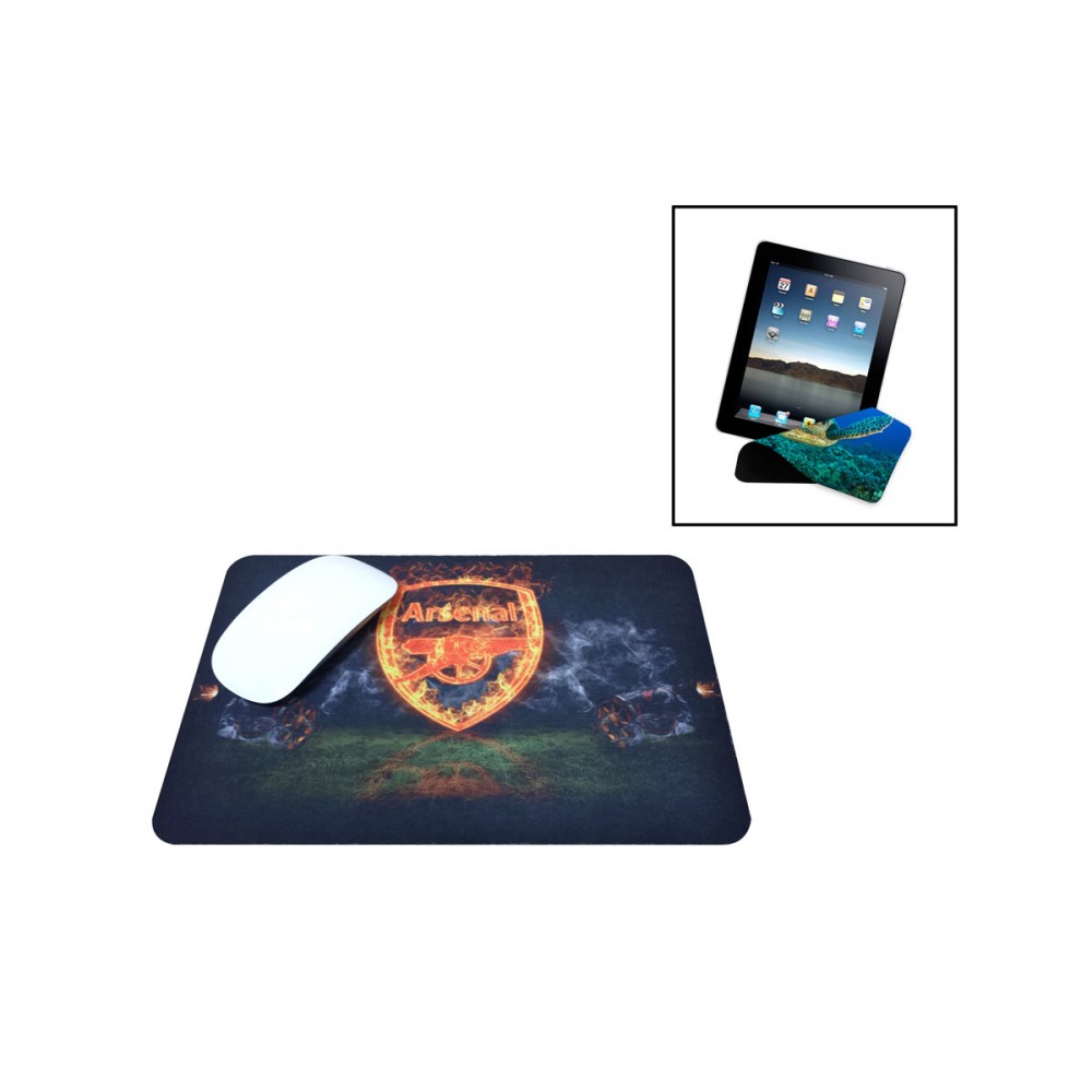 Full Color (4CP) - Microfiber Mouse Pad (7" x 8") with Logo