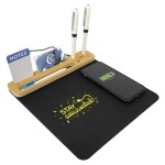 Eco Mouse Pad with 10W Wireless Charger with Logo