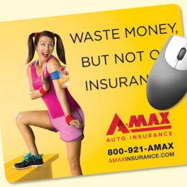 Customized Vynex DuraTec 8"x9.5"x1/16" Hard Surface Mouse Pad