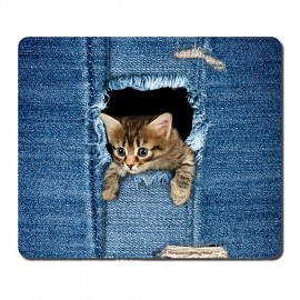 Personalized Full Color Soft Top Fabric Rectangle Mouse Pad w/Rubber Base
