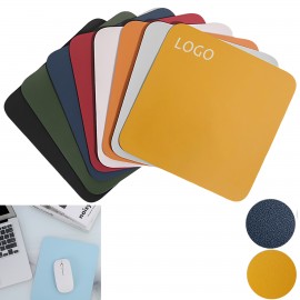 Custom Double Sided Pu Leather Mouse Pad