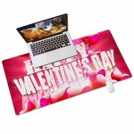 Mouse Pad w/Letter of Happy Valentine's Day,31.5''Lx15.7''W Custom Printed
