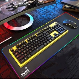 RGB Cool Luminous Mouse Pad Custom Imprinted