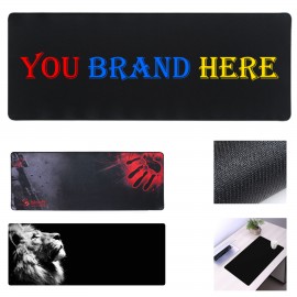 11.81 X 31.50 X 0.08 Inch Anti-Slip Rubber Gaming Mouse Mat with Logo  11.81 X 31.50 X 0.08 Inch Anti-Slip Rubber Gaming Mouse Mat with Logo