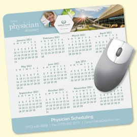 Peel&Place 8" Square x.015" Ultra-Thin Mouse Pad with Logo