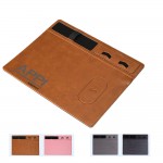 Pu Leather Wireless Charger Mouse Pad with Logo