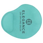 Custom Teal Blue Laserable Leatherette Mouse Pad (9" x 10 1/4")