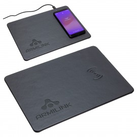Avalon Mouse Pad with Wireless Charger with Logo