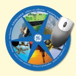 ReTreads 8" Round x3/32" Recycled Hard Surface Mouse Pad Logo Branded