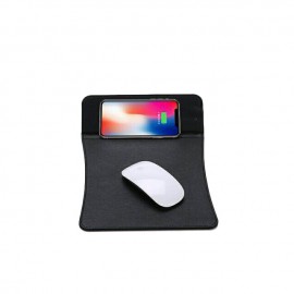 Logo Branded 3-in-1 Multi-functional Wireless phone charging pad stand w/ mouse pad  Logo Branded 3-in-1 Multi-functional Wireless phone charging pad stand w/ mouse pad