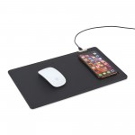 Custom Printed Easton Wireless Charging Mouse Pad - Black
