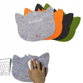 Personalized Kitty Felt Mousepad Home Office Gaming Laptop Computer Mouse