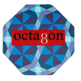 Octagon Shape Soft Mouse Pad 8"x 8"x 0.125" with Logo