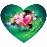 Promotional Heart Mouse Pad (9 1/2"x8"x1/8")