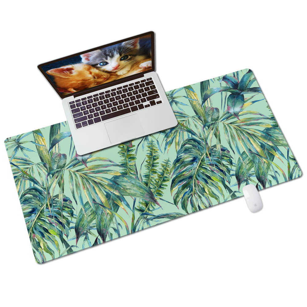 Promotional Long Keyboard Mat w/Banana Leaf Pattern,31.5''Lx15.7''W