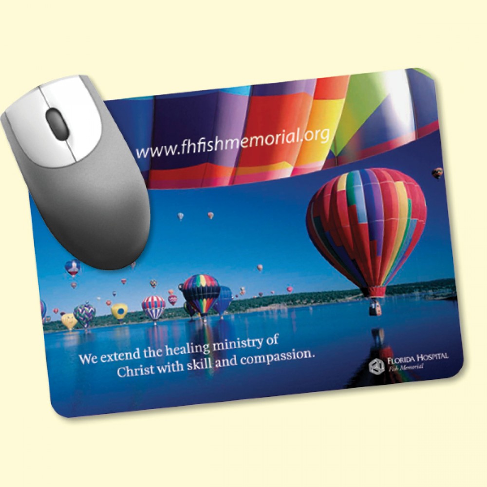 Barely There 6"x8"x.02" UltraThin, Hard Surface MousePad with Logo