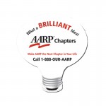 Customized 8"X8" Lightbulb Shape Hard Top Custom Mouse Pad with 1/8" Foam Base