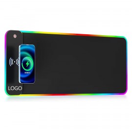 Wireless Charging RGB Gaming Mouse Pad with Logo