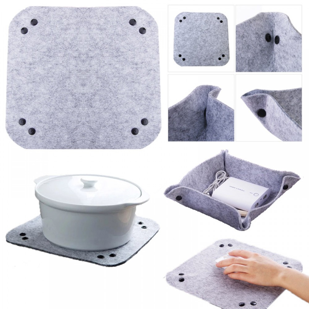 Felt Office Desk Tray Mouse Pad Custom Printed Felt Office Desk Tray Mouse Pad Custom Printed