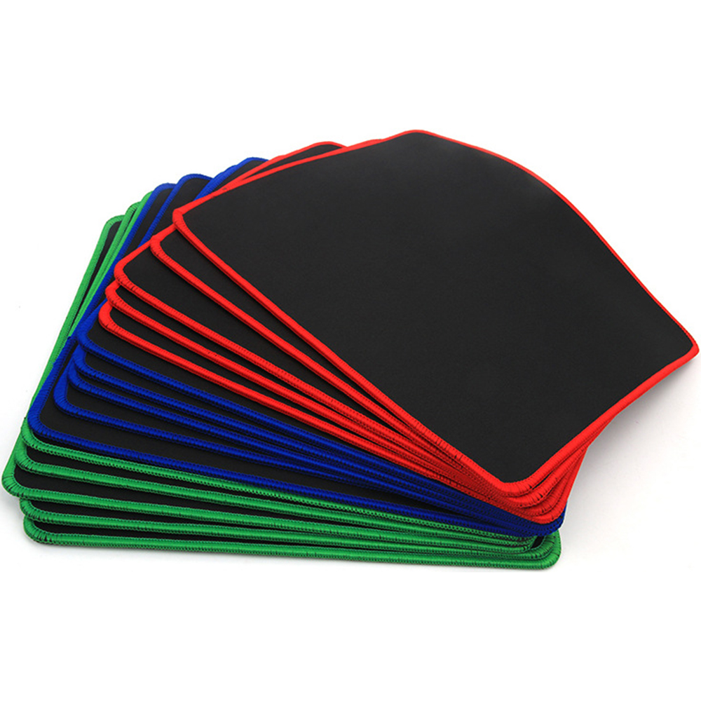 Customized Non-Slip Rubber Base Mouse Pad with Stitched Edge