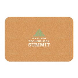 Non-Skid Rectangle Cork Mouse Pad with Logo  Non-Skid Rectangle Cork Mouse Pad with Logo