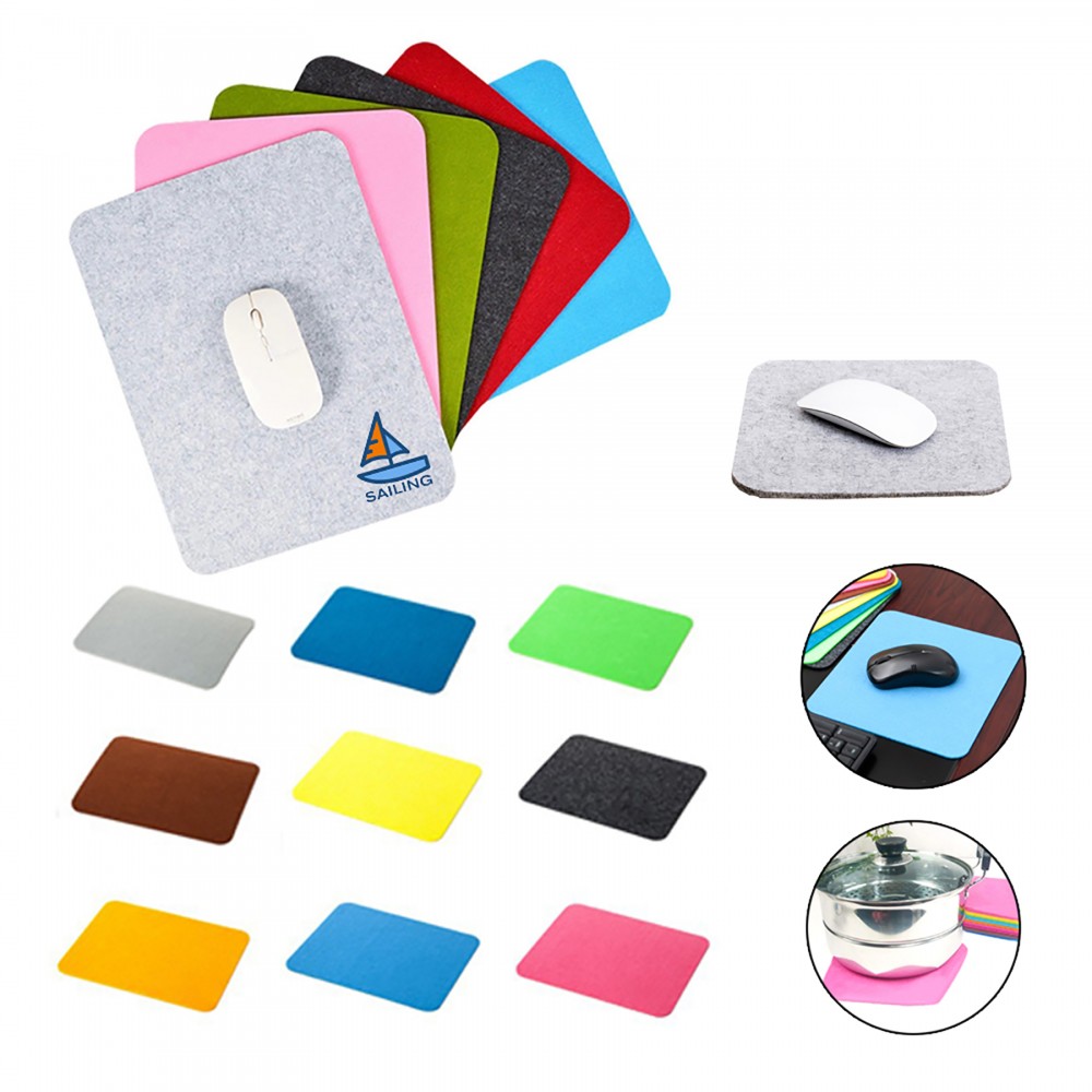 Logo Branded Felt Mouse Pad Logo Branded Felt Mouse Pad