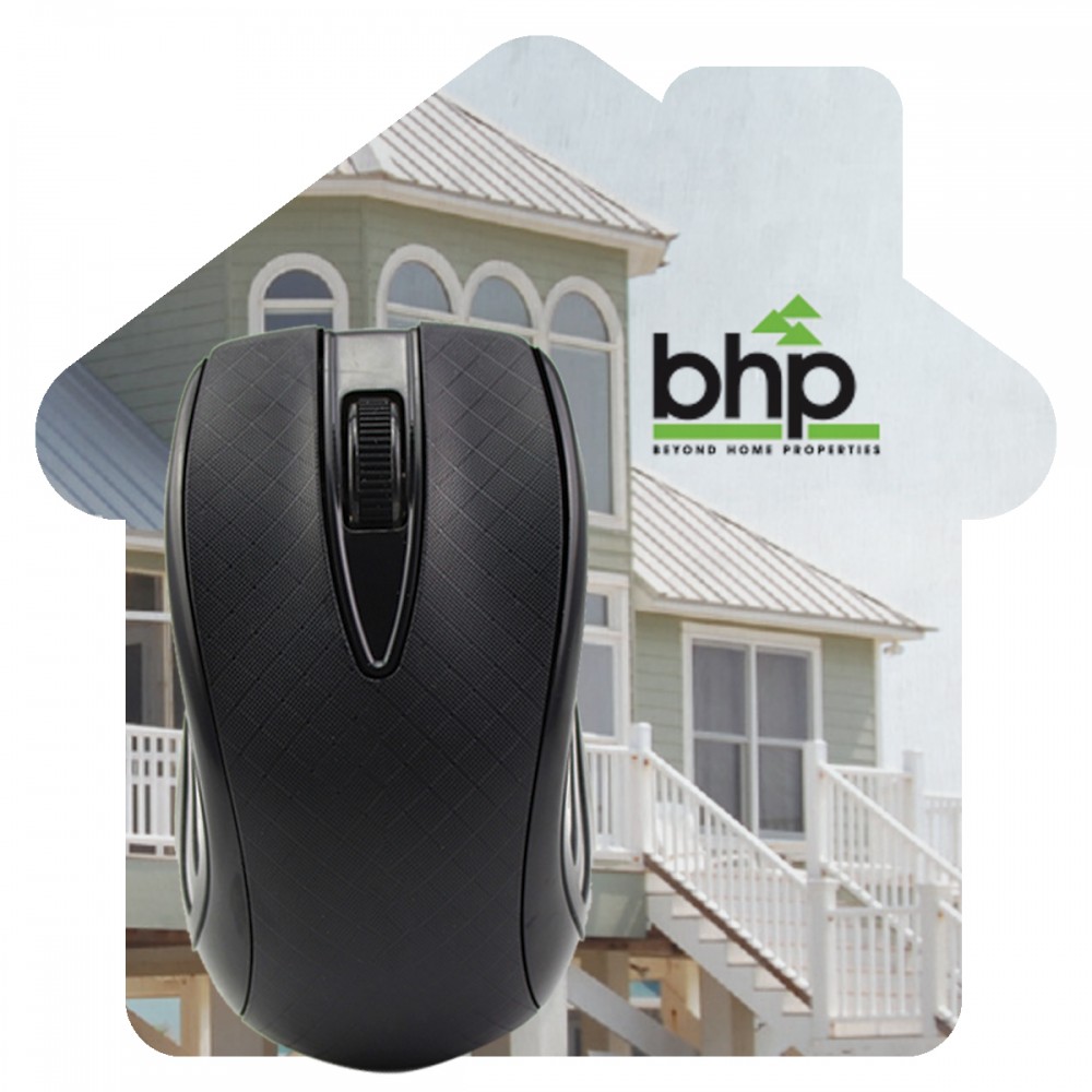 Logo Branded House Shaped Dye Sublimated Computer Mouse Pad