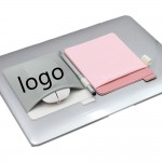 Square Adhesive Wireless Mouse Holder Sticker with Logo