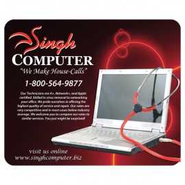 Logo Branded Mouse Pads - Econo Rectangle  Logo Branded Mouse Pads - Econo Rectangle