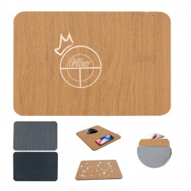 Promotional Grain 10W QI Wireless Charger Mouse Pad