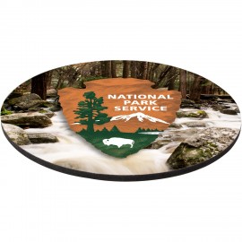 8" Rd X 1/8" Hard Mouse Pad Logo Branded