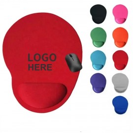 Logo Branded Fabric Mouse Pad With 0.12" Thick Rubber Bottom