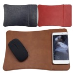 Promotional Wireless Charging Mouse Leather Pad mat Multifunctional Compact