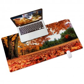 Keyboard Pads w/Maple Trees Pattern,31.5''Lx15.7''W Custom Printed  Keyboard Pads w/Maple Trees Pattern,31.5