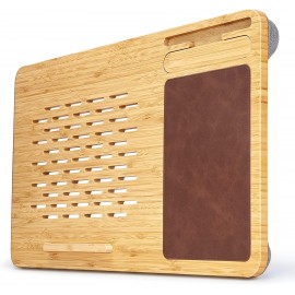 Bamboo Laptop Desk with Mouse Pad with Logo