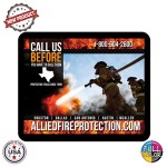Full Color Dye Sublimation Rectangular Shaped Premium Rubber Mouse Pads (9"x7-1/8") with Logo
