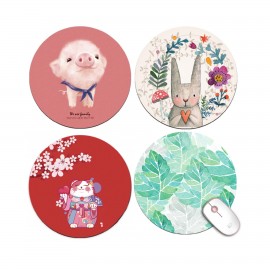 Full Color Round Mouse Pad with Logo