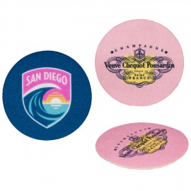 Custom Imprinted Dot Full Color Felt Coaster
