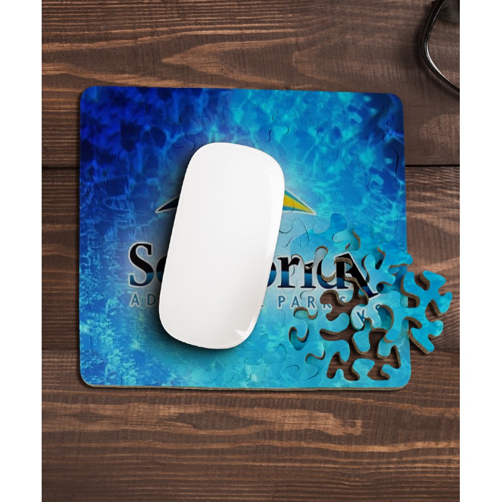 Logo Branded Pieceless Puzzle Rectangle Mouse Pad Logo Branded Pieceless Puzzle Rectangle Mouse Pad