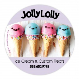 DuraTrac Matte Plus Hard Surface Mouse Pad w/Recycled Heavy-Duty Backing (8"x 1/8") Round Logo Branded  DuraTrac Matte Plus Hard Surface Mouse Pad w/Recycled Heavy-Duty Backing (8"x 1/8") Round Logo Branded