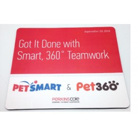 Promotional Square Soft Surface Mousepad w/ Rubber Base