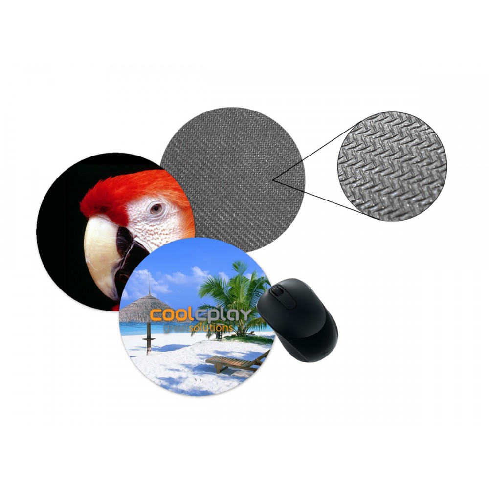 Customized Full Color (4CP) - Round Microfiber Mouse Pad (8" Diameter)