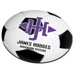 Soccer Ball Stock Round Natural Rubber Mouse Pad (8" Diameter) with Logo