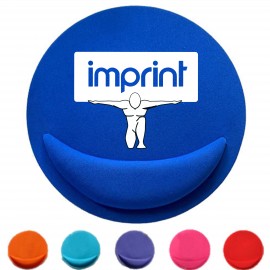 Round EVA Mouse Pad with Wrist Rest Custom Printed