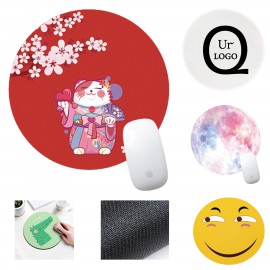 7.87 X 7.87 X 0.12 Inch Circular Mouse Pad with Logo  7.87 X 7.87 X 0.12 Inch Circular Mouse Pad with Logo