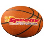 Personalized Basketball Stock Round Natural Rubber Mouse Pad (8" Diameter)