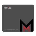 THINS MATTE Plus Surface w/Repositionable Backing Mouse Pad (8"x9.5"x.02") with Logo