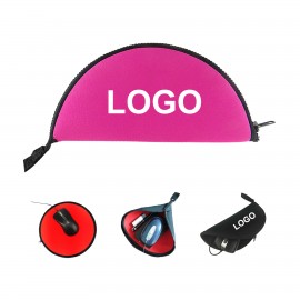 Promotional Neoprene Zipper Mouse Pad  Promotional Neoprene Zipper Mouse Pad