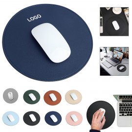 Personalized Round Leather Mouse Pad  Personalized Round Leather Mouse Pad